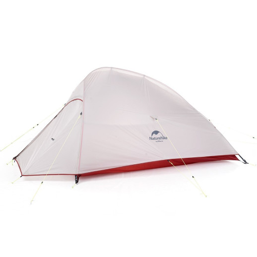 Палатка Naturehike Сloud Up 2 Updated NH17T001-T, 20D сверхлегкая двухместная с футпринтом, серый
