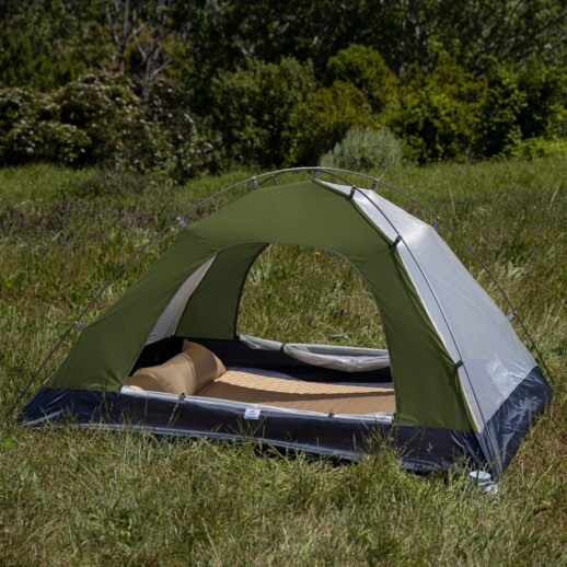 Палатка двухместная Naturehike P-Series NH18Z022-P, 210T/65D, темно-зеленая (6927595783627)