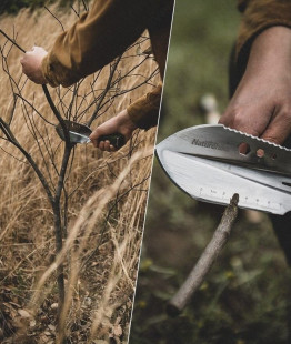 Лопата багатофункціональна Naturehike NH20GJ001, паракорд /нержавіюча сталь
