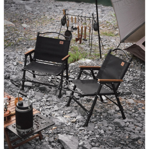 Крісло складане Naturehike CNK2350JJ015, алюміній, чорний (6927595753903)