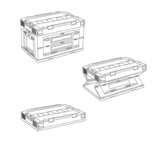 Складаний контейнер Naturehike PP box s 50 л NH20SJ036, сірий