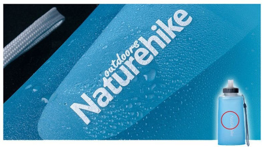 Фляга Soft bottle 0.5 л Naturehike NH61A065-B синьо-сіра