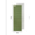 Килимок складаний IXPE Naturehike CNK2450WS044, алюмінієва плівка, 195x60х1,8 см, оливковий зелений