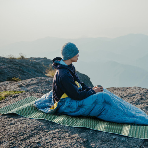 Килимок складаний IXPE Naturehike CNK2450WS044, алюмінієва плівка, 195x60х1,8 см, оливковий зелений