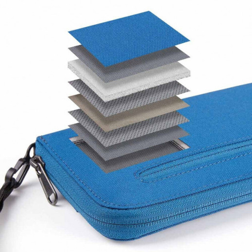 Органайзер дорожній гаманець Naturehike з RFID-блокуванням LX02 небесно-блакитний NH18X020-B