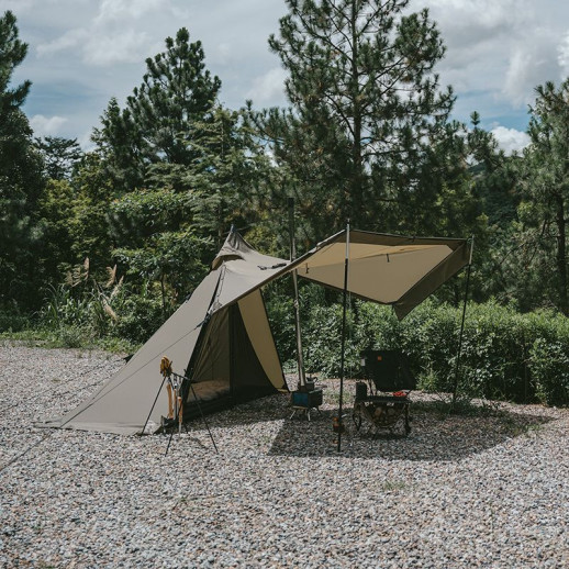 Намет із гострою верхівкою Naturehike CNK2300ZP025, коричневий