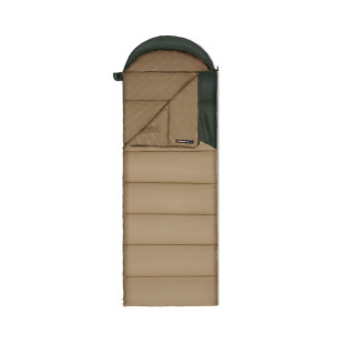 Спальник з капюшоном Naturehike Sunny Day PL02 U350 CNK2550WS028, (6°C), правий, коричнево-зелений