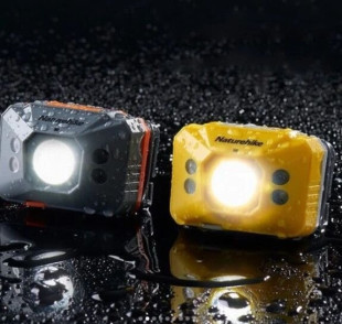 Ліхтар налобний Naturehike NH SD-02 Rechargable lamp 1200mAh NH17G025-d сірий