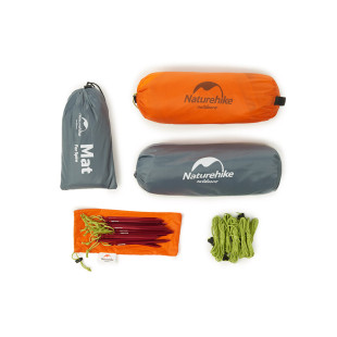 Намет Naturehike Pyramid I (1-х місцева) 20D silicone orange (NH17T030-L)
