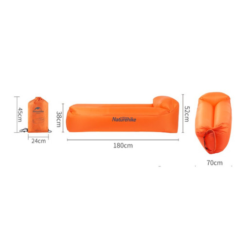 Ламзак з підголовником Naturehike NH20FCD06, оливковий (6927595777053)