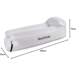 Ламзак з підголовником Naturehike NH20FCD06, сірий