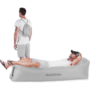 Ламзак з підголовником Naturehike NH20FCD06, сірий