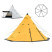 Намет кемпінговий Naturehike TC 01 Піраміда 5-8 210T 65D поліестер жовтий (NH17T200-L)