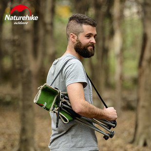 Стілець складаний Naturehike NH16J001-J, 600D Oxford /сталь, чорний