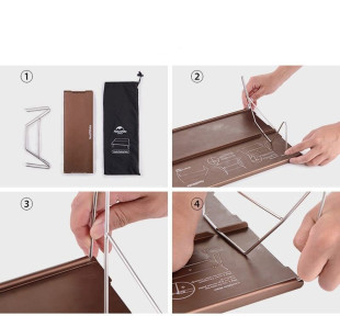 Столик похідний Naturehike Compact Table 340х250 мм NH17Z001-L