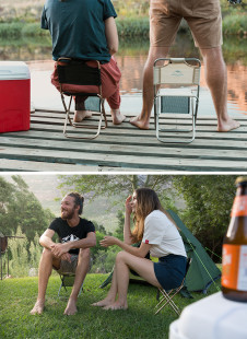 Стілець складаний зі спинкою Naturehike MZ01 khaki NH18M001-Z