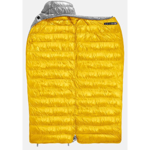 Спальник з натуральним пухом Naturehike CW700 CNK2450WS048, p-р L, жовто-сірий