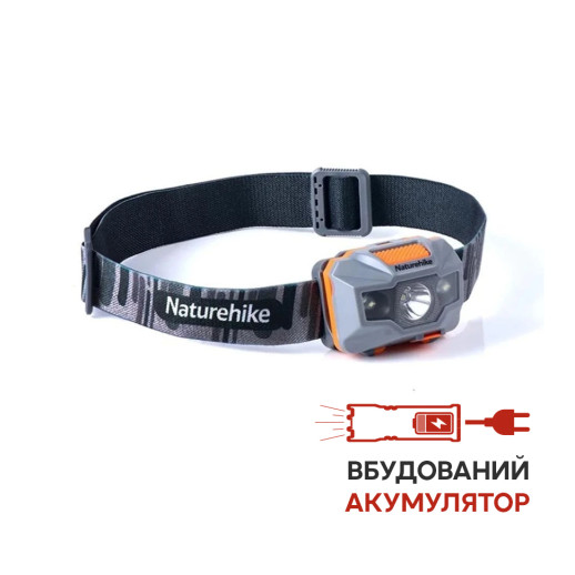 Ліхтар налобний Naturehike TD-02 NH00T002-D, помаранчово-сірий