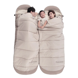 Спальний мішок з капюшоном Naturehike B400 NH21MSD11, бежевий 
