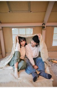 Спальний мішок двомісний Naturehike CNH22SD003, бежевий