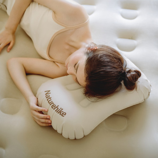 Подушка надувна ультралегка Naturehike NH17T013-Z, 42х32 см, бежева