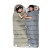Спальник з капюшоном Naturehike M400 NH20MSD02, (1°C), лівий, сірий (6927595776049)