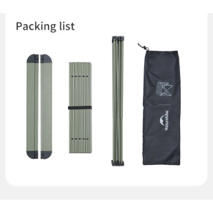 Складаний стіл Naturehike CNK2450JJ013, L, алюміній, сірий