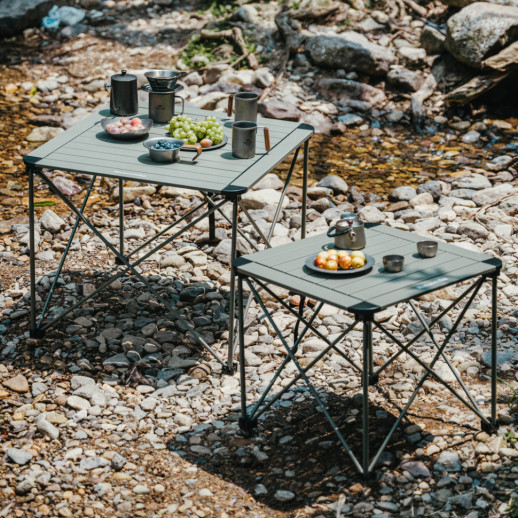 Складаний стіл Naturehike CNK2450JJ013, L, алюміній, сірий