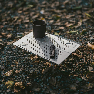 Складаний стіл Naturehike CNK2450JJ024, 31х21 см, алюміній, сірий