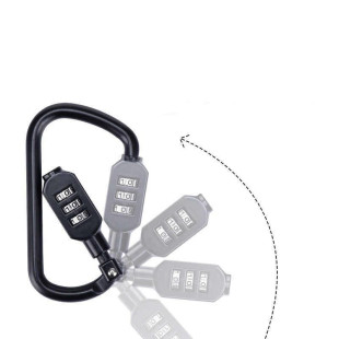 Карабін-замок з кодом Naturehike Travel D-type lock s-9D
