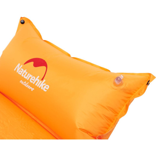 Килимок самонадувний з подушкою Naturehike NH15Q002-d, 25мм, Помаранчевий