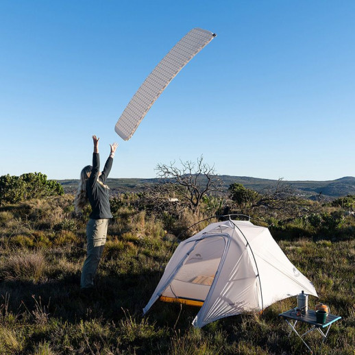 Матрац самонадувний надлегкий одномісний Naturehike CNK2300DZ013, 35 мм, світло-сірий