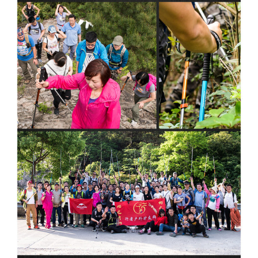 Трекінгова палиця 3-сек. Naturehike Women 6061 AL NH17D001-Z, 57-120 см, алюміній, зелена