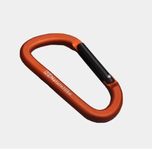 Карабін багатофункціональний Naturehike D-type 80 мм помаранчевий