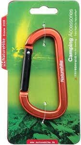 Карабін багатофункціональний Naturehike D-type 80 мм помаранчевий