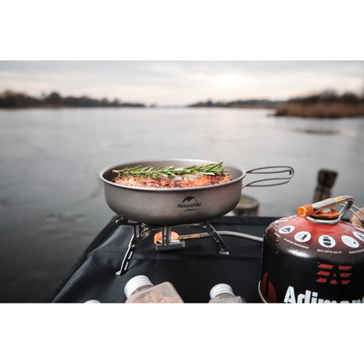 Сковорідка титанова з розкладною ручкою Naturehike NH18T010-A, 17 см