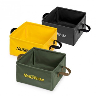 Відро складне Naturehike Square bucket 13л black NH19SJ007