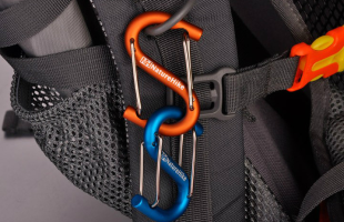 Карабін багатофункціональний Naturehike S-type 60 мм помаранчевий