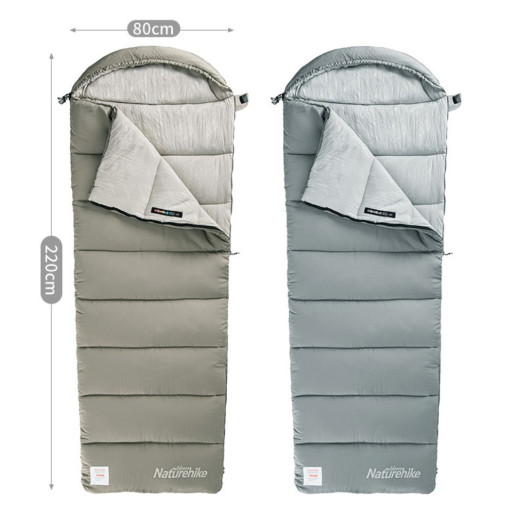 Спальний мішок Naturehike M180 CNK2350WS023 правий, світло-зелений
