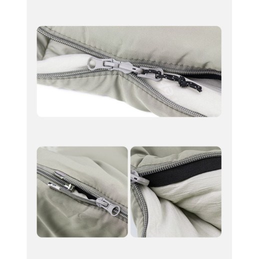 Спальний мішок Naturehike M180 CNK2350WS023 правий, світло-зелений