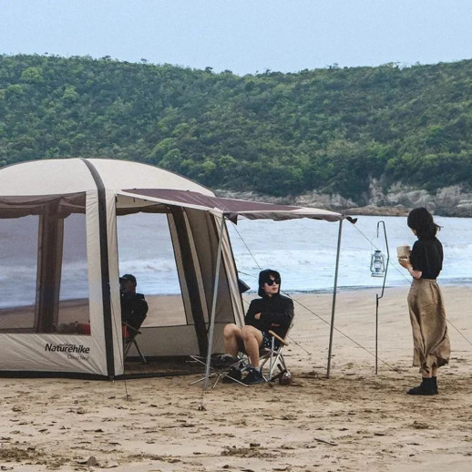 Стійки для тенту сталеві оцинковані Naturehike Steel poles Updated NH19PJ042, 25мм*2.4м, сірі (2 шт)
