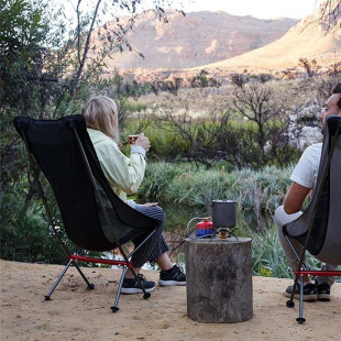 Крісло складане високе NaturehikeYL06 Alu Folding Moon Chair NH18Y060-Z, чорний