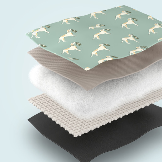 Килимок для пікніка Naturehike CNK2350WS010 170*200 см, блакитний із принтом