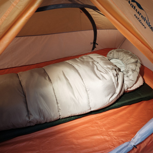 Спальник з капюшоном Naturehike M400 NH20MSD02, (1°C), лівий, зелений (6975641885566)