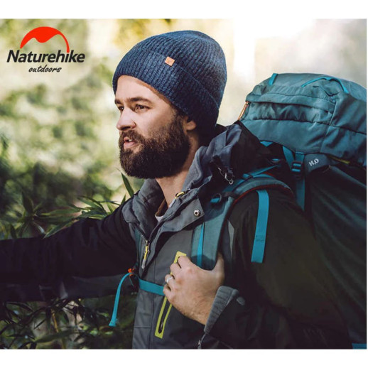 Шапка вовняна Naturehike NH17M010-Z, темно-синя