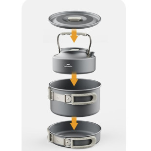 Чайник Naturehike CNK2450CF010 0.8 л, алюміній