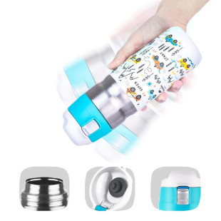 Термокружка Вакуумна чашка Naturehike з відкидною кришкою Q-9H 0.5 л nh19sj009 білий