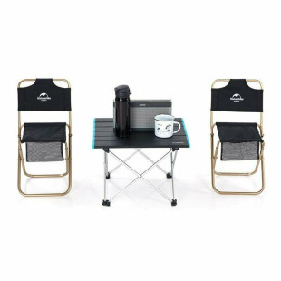 Стіл розкладний Naturehike NH19Z008-Z, алюміній, Розмір L, сірий