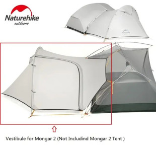 Намет Naturehike Mongar NH17T007-M, 20D надлегка двомісна з футпринтом, фіолетовий