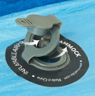 Гамак Naturehike 210T Inflatable pipe 2-місний NH18D002-C orange